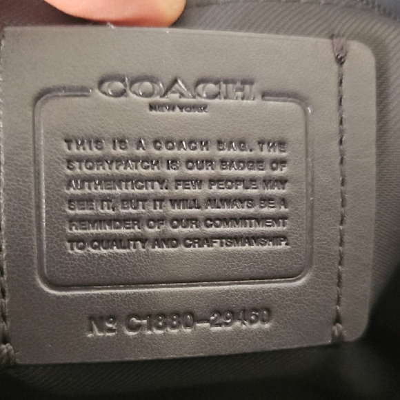 Coach NWOT Swagger With Tea Roses Design Blue Satchel/crossbody Bag - Picture 11 of 13